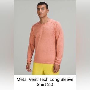 Mens lululemon metal vent tech long sleeve shirt